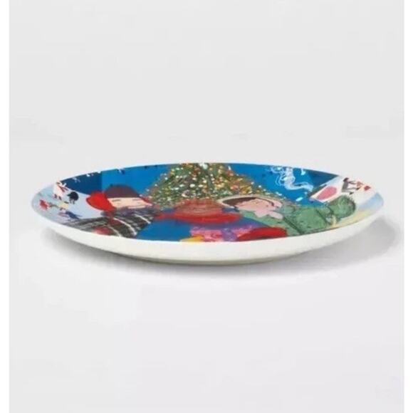 Vanessa Brantley-Newton 8.5" Stoneware Christmas Friends Appetizer Plates 4 Ct - Picture 2 of 2